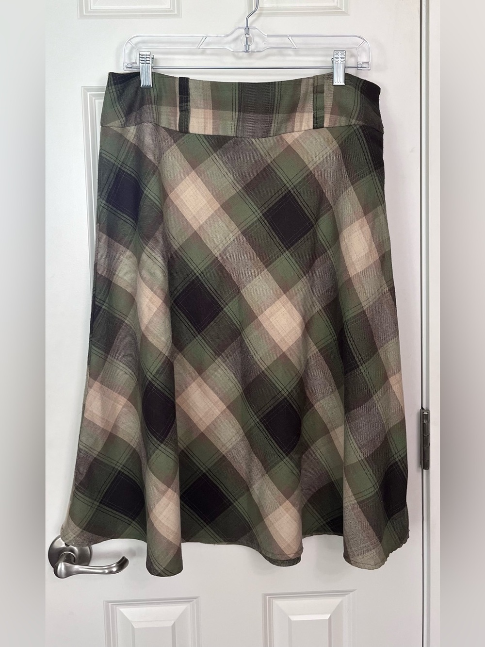 New York Clothing Company Plaid Circle Skirt